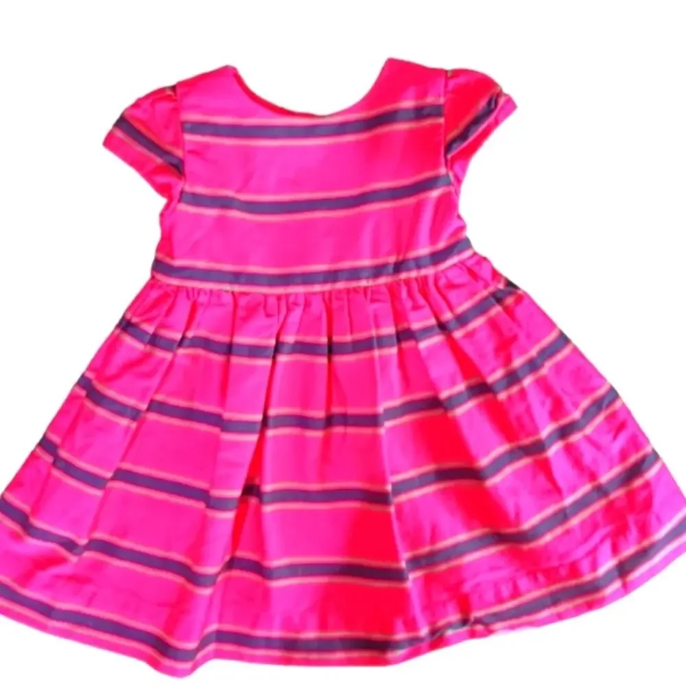 Ralph Lauren Pink striped girls party dress. Size 9 months.